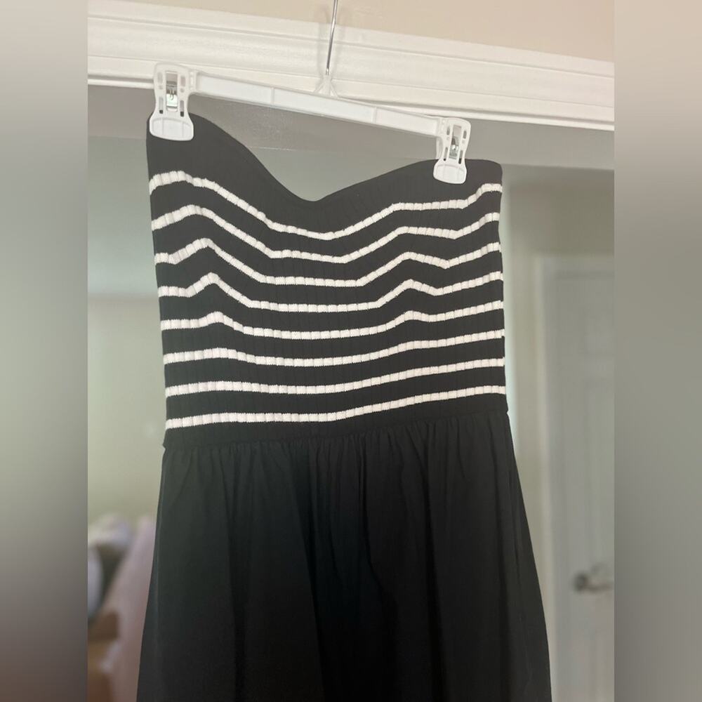 Universal Thread Black and White Strapless Dress - Picture 6 of 8